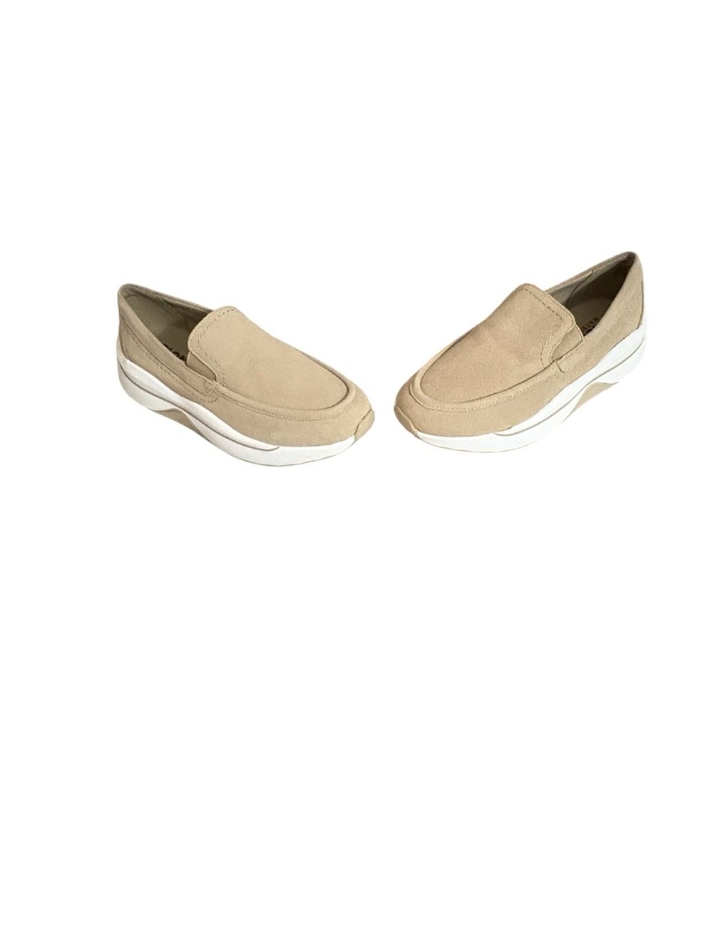 Blondo Beige Platform Slip-On Loafers for Women